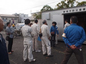 学区の防災訓練に参加しました
